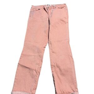 Jessica Simpson Orange Rolled Cropped Skinny Jeans Size 29